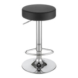 Black and Chrome Adjustable Hydraulic Bar Stool B062P149094