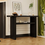 ZUN TREXM Elegant Minimalist Console Table with Rounded Edges and Sturdy Shelf Design for Entryway, N715P195554B