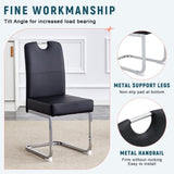 Modern Minimalist Style-Black Thickened PU Material Ergonomic Chair,The Perfect Combination of W3226P279080