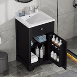 20" Bathroom Vanity with Sink, Bathroom Cabinet with Soft Closing Door, Storage Rack and Adjustable N725P218017B