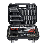 ZUN Tool Kit and Socket Wrench Set 216pcs - Basic Portable Manual Repair Tool Set for Home Use, Includes W1102P203831