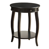 Black End Table with 1-Drawer B062P189134