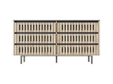 Bedroom Storage Cabinet,Six drawer storage,Large Capacity,Modern Minimalist Drawer Cabinet,Two-tone W2673P208587