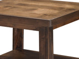 24 inch Side Table, No Assembly Required, Whiskey Finish B108P160190