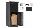 Dual Compartment Package Delivery Box with Code Lock & Key Lock, Galvanized Steel Parcel Mailbox for 95418728
