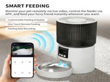 Intelligent fully automatic pet feeder, timed and quantitative feeding, remote control for more 08713239