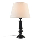 ZUN Black Faceted Table Lamp 24.25"H B035122358