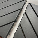 ZUN Plastic Interlocking Deck Tiles,44 Pack Patio Deck Tiles,11.8"x11.8" Square Waterproof Outdoor All W1129127769