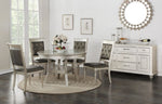 ZUN Dining Chairs With Tufted Back, Silver SR011705