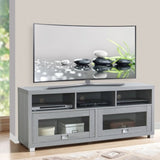ZUN Techni Mobili Durbin TV Stand for TVs up to 75in, Grey RTA-8850-GRY