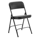 ZUN 4 Pack Metal Folding Chairs with Padded Seat and Back, for Home and Office, Indoor and Outdoor 66232758