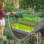 ZUN 48.6 x 48.6 x 21in Raised Garden Bed Horticulture Outdoor Elevated Flower Box Tiered Garden Bed W1422137076