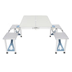 ZUN One Piece Folding Table and Chair Aluminum Alloy 66376598