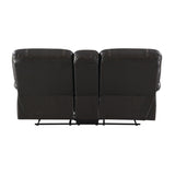 ZUN Recliner Chair Sofa Manual Reclining Home Seating Seats Movie Theater Chairs with Cup Holders and WF310344AAD