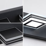ZUN LED Modern Black Vanity Lights, 6-Lights Acrylic Matte Black Bathroom Vanity Lights Over Mirror W134070930