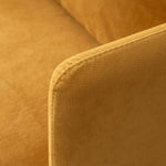 ZUN Modern fabric accent armchair,upholstered single sofa chair,Yellow Cotton Linen-30.7'' W848123630