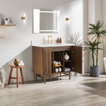 ZUN 36'' Freestanding Single Bathroom Vanity with Marble Top W1826136012