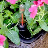 ZUN 2-Pack Self-watering Planter - Hand Woven Wicker - Square - Expresso B046P144638