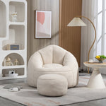 ZUN Bedding Bean Bag Sofa Chair High Pressure Foam Bean Bag Chair Adult Material with Padded Foam W1996132705