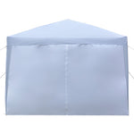ZUN 3 x 3m Two Doors & Two Windows Practical Waterproof Right-Angle Folding Tent White 43349501