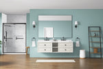 ZUN 72in. W x 48in. H Metal Framed Bathroom for Wall, X Inch Rectangle, Bathroom Vanity W1272102703
