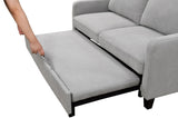 ZUN 69"3 in 1 Convertible Queen Sleeper Sofa Bed, Modern Fabric Loveseat Futon Sofa Couch w/Pullout Bed, W1417111823