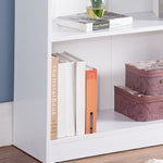ZUN White Bookcase Display, Modern Bookstand with Five Shelves B107130819