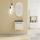 ZUN 20'' Floating Wall-Mounted Bathroom Vanity with Resin Sink & Soft-Close Cabinet Door W999P143207