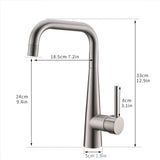 ZUN Kitchen Faucet Single Handle 1 Hole Kitchen Sink Faucets W1932130195