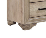 ZUN Contemporary Bedroom Furniture 1pc Nightstand of Drawers Natural Finish Melamine Laminate Bed Side B01147611