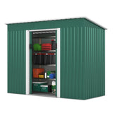 ZUN 4.2 x 9.1 Ft Outdoor Storage Shed, Metal Tool Shed with Lockable Doors Vents, Utility Garden Shed W2181P156874