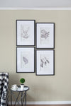 ZUN Set of 4 Botanical Wall Art Prints, Home Decor for Living Room, Dining Room, Bedroom, Hallway, 20" x W2078130249
