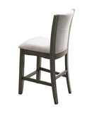 ZUN 2pc Contemporary Counter Height Dining Chair Gray Upholstered Seat and Back Dining Room B011P151404