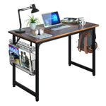 ZUN Study Computer Desk-40 Inch Home Office Desk, Wood Storage Table, Modern Writing Style Laptop Table, 67544318