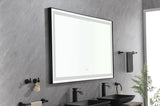 ZUN 84*48Super Bright Led Bathroom Mirror with Lights, Metal Frame Mirror Wall Mounted Lighted Vanity W127253840