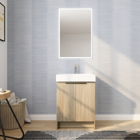 ZUN 24 Inch Bathroom Vanity With Ceramic Basin W99967640