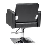 ZUN PVC leather aluminum alloy foot pedal rivet type square chassis high oil pump barber chair 150kg 23116467