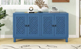 ZUN TREXM Large Storage Space Sideboard, 4 Door Buffet Cabinet with Pull Ring Handles for Living Room, WF304838AAM