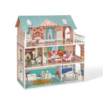 ZUN Modern Wooden Dollhouse for Kids, Birthday Presents for Toddler 3+ W97982363
