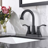 ZUN 2-handle Lavatory Faucet Bathroom Sink Faucet DS-02-CD-011-541-MB