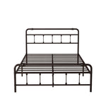 ZUN Queen Size Metal Platform Bed Frame with Victorian Style Wrought Iron-Art Headboard/Footboard W1716132855