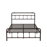 ZUN Queen Size Metal Platform Bed Frame with Victorian Style Wrought Iron-Art Headboard/Footboard W1716132855