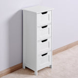ZUN White Bathroom Storage Cabinet, Freestanding Cabinet with Drawers W40914884