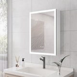 ZUN Bathroom Medicine with Lights, 28×20 Inch LED Medicine with Mirror, Lighted Medicine W1738100839