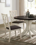 ZUN Antique White Solid wood Set of 2 Chairs Unique Design Back Kitchen Dining Room Breakfast Grey HS11CM3491SC-ID-AHD