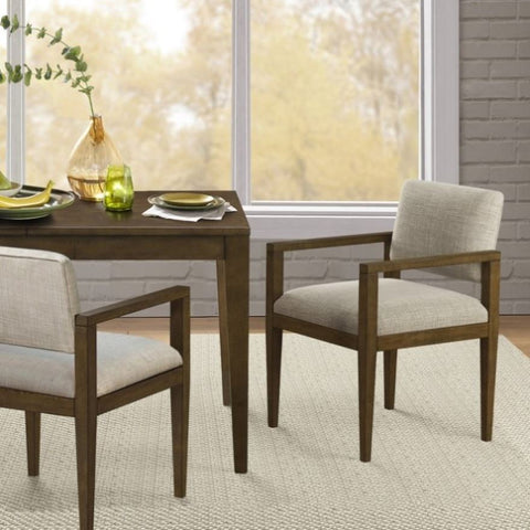 ZUN Upholstered Dining Chairs with Arms B035118584