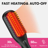ZUN Hair Straightener Brush with Ionic Generator by MiroPure, 30 Seconds Fast MCH Ceramic Even Heating, 60281195