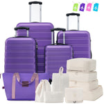 ZUN Hardshell Luggage Sets 4 pcs + Bag Spinner Suitcase with TSA Lock Lightweight-16"+20"+24"+28" PP310249AAI