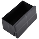 ZUN FCH 76*38*38cm Glossy With Lines PVC MDF Foldable Storage Footstool Black 34968681