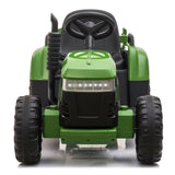 ZUN 12V Kids Ride On Tractor with Trailer, Battery Powered Electric Car w/ Music, USB, Music, LED W2181137374